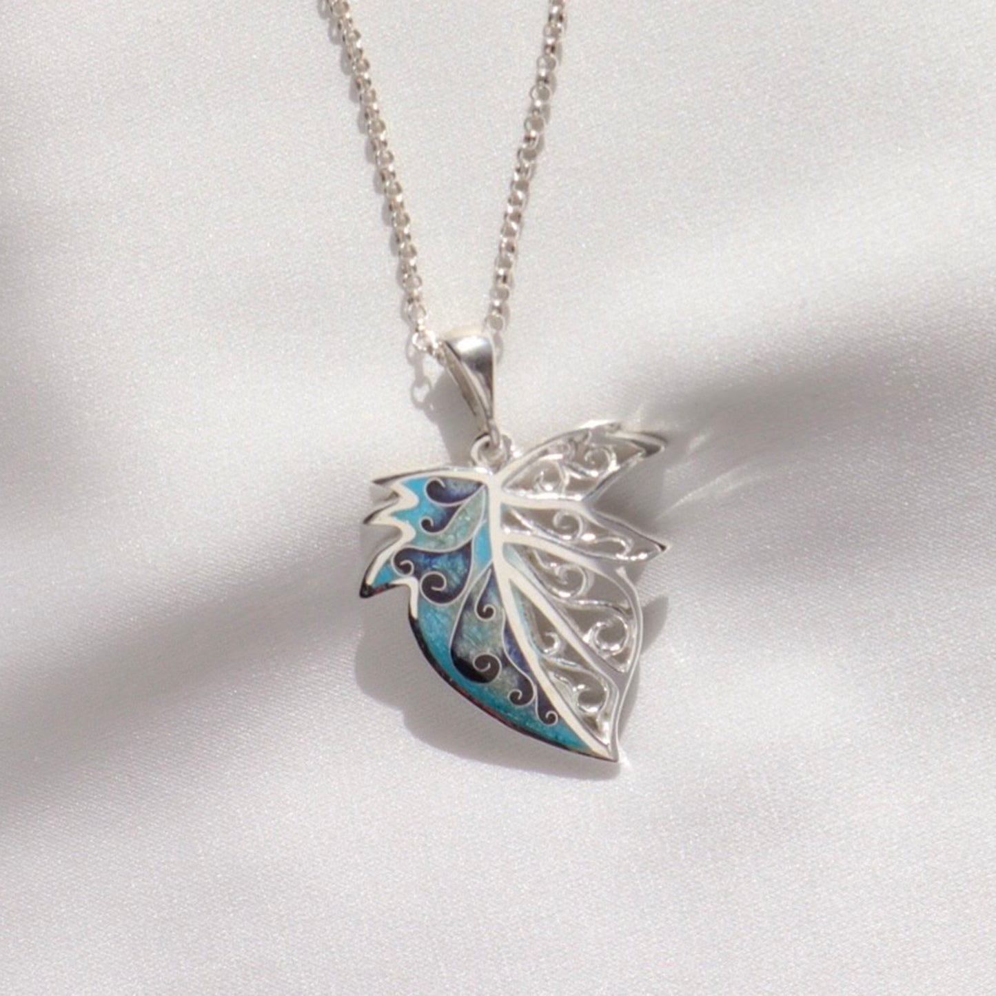 georgian enamel pendant, cloisonne necklace