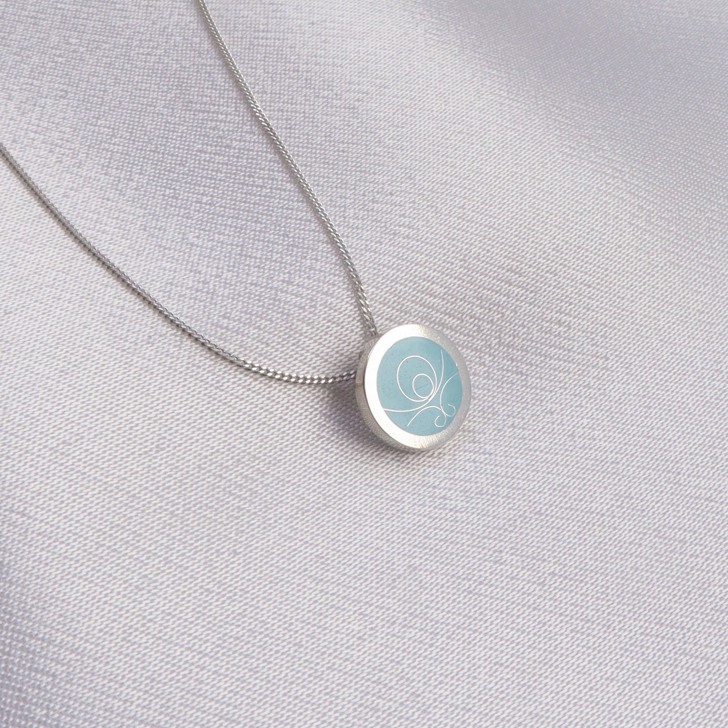 cloisonne enamel jewelry, handmade silver pendant