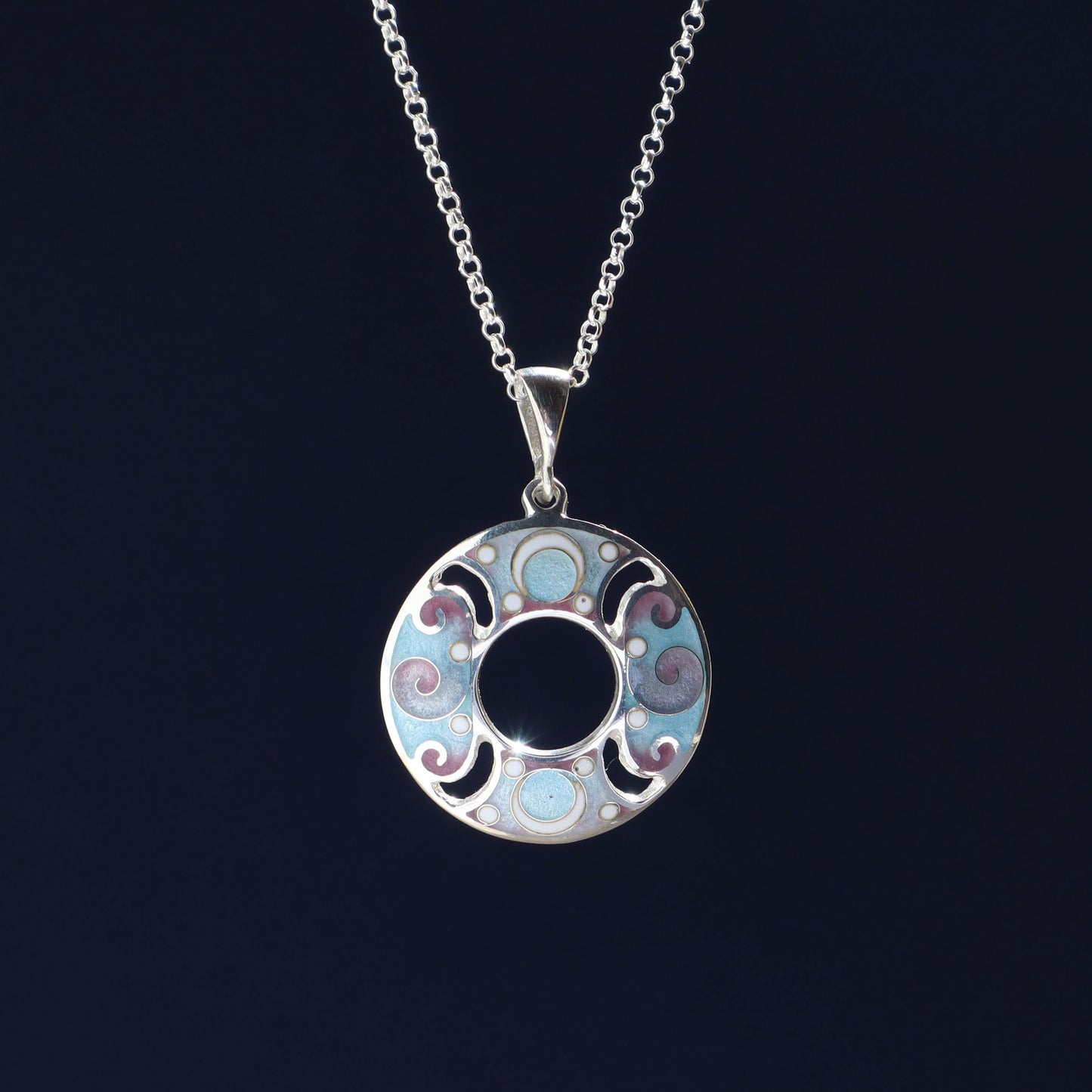 Round Cloisonne Necklace