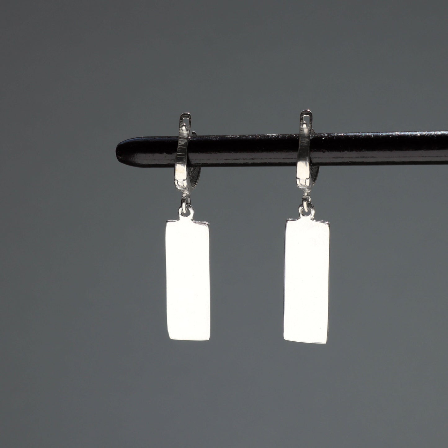 dangle silver earrings, minankari