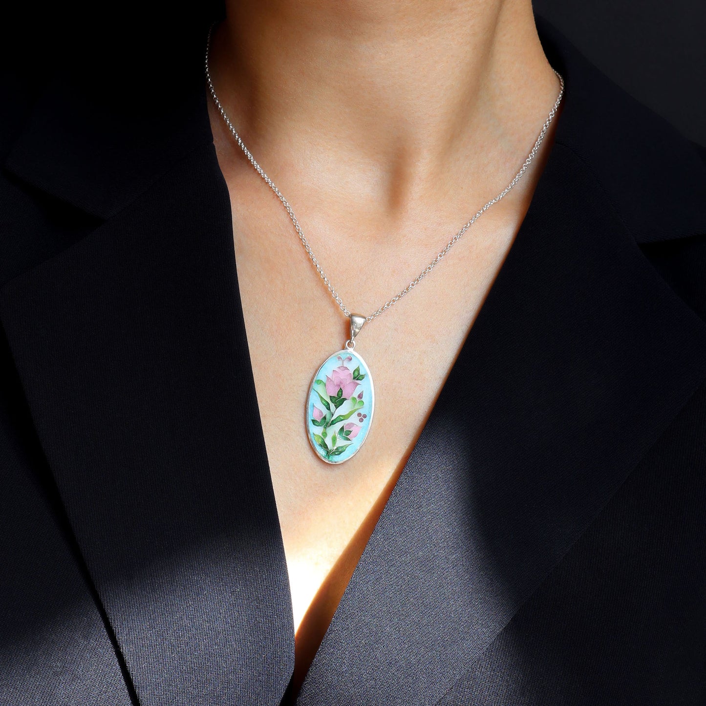 Georgian Enamel Floral Necklace 2025