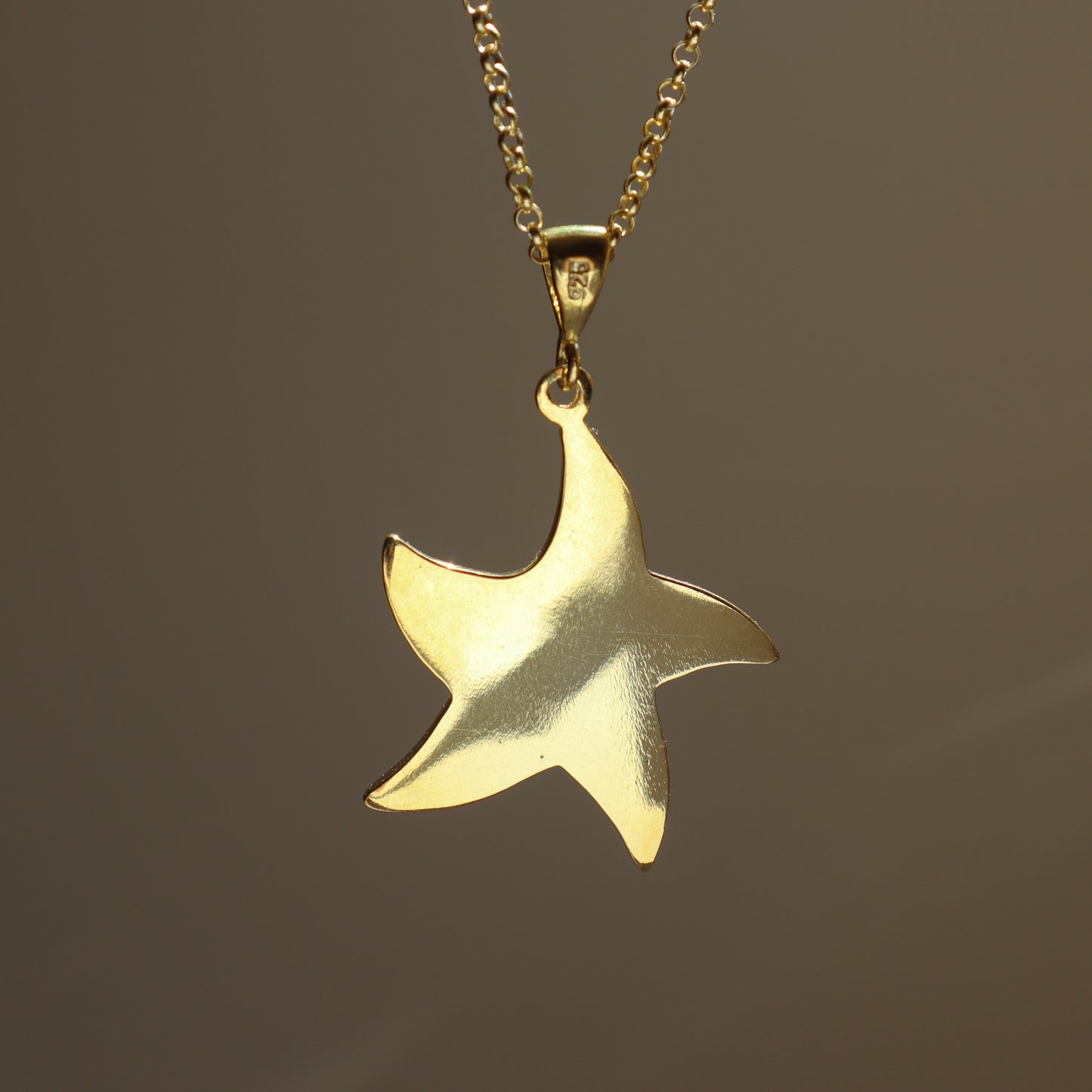 Gold Starfish Necklace