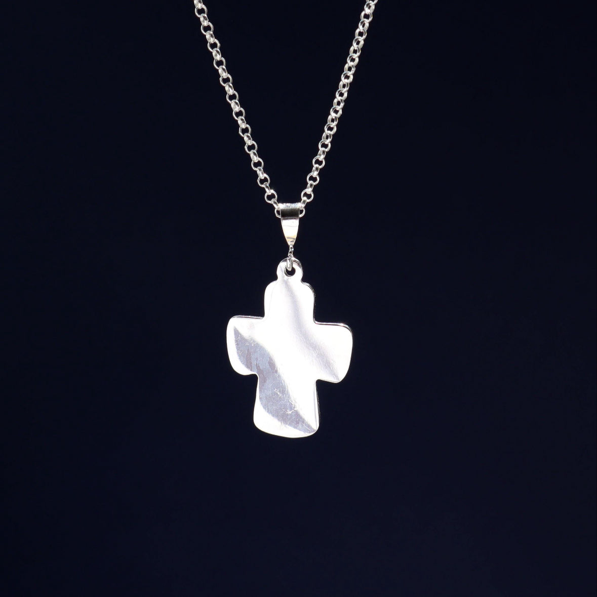 sterling silver cross pendant necklace