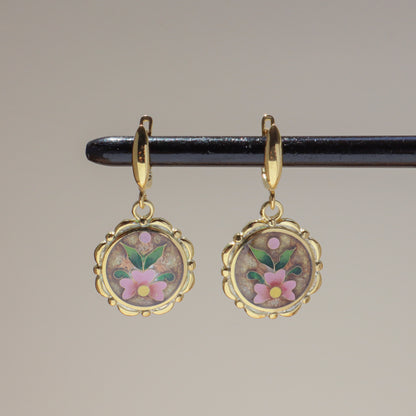 Floral Gold Earrings