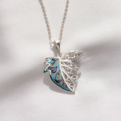 georgian enamel pendant, cloisonne necklace