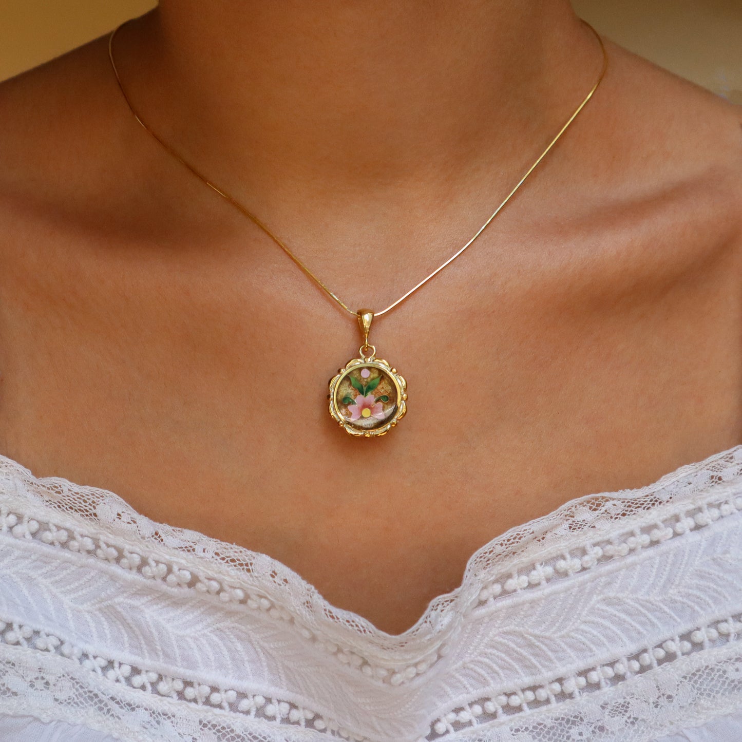 Floral Gold Earrings