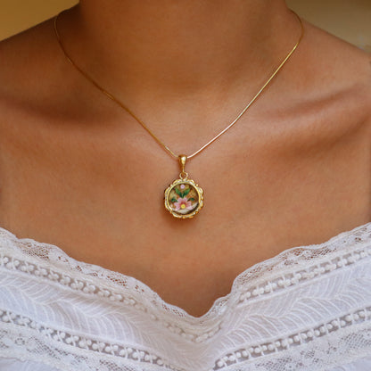 Floral Gold Earrings