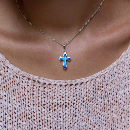 Men's Silver Cross Pendant