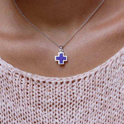 Men's Silver Cross Necklace