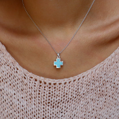 Turquoise Cross Pendant