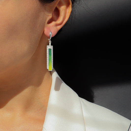Long Silver Earrings