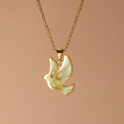 peace dove necklace, dove jewelry