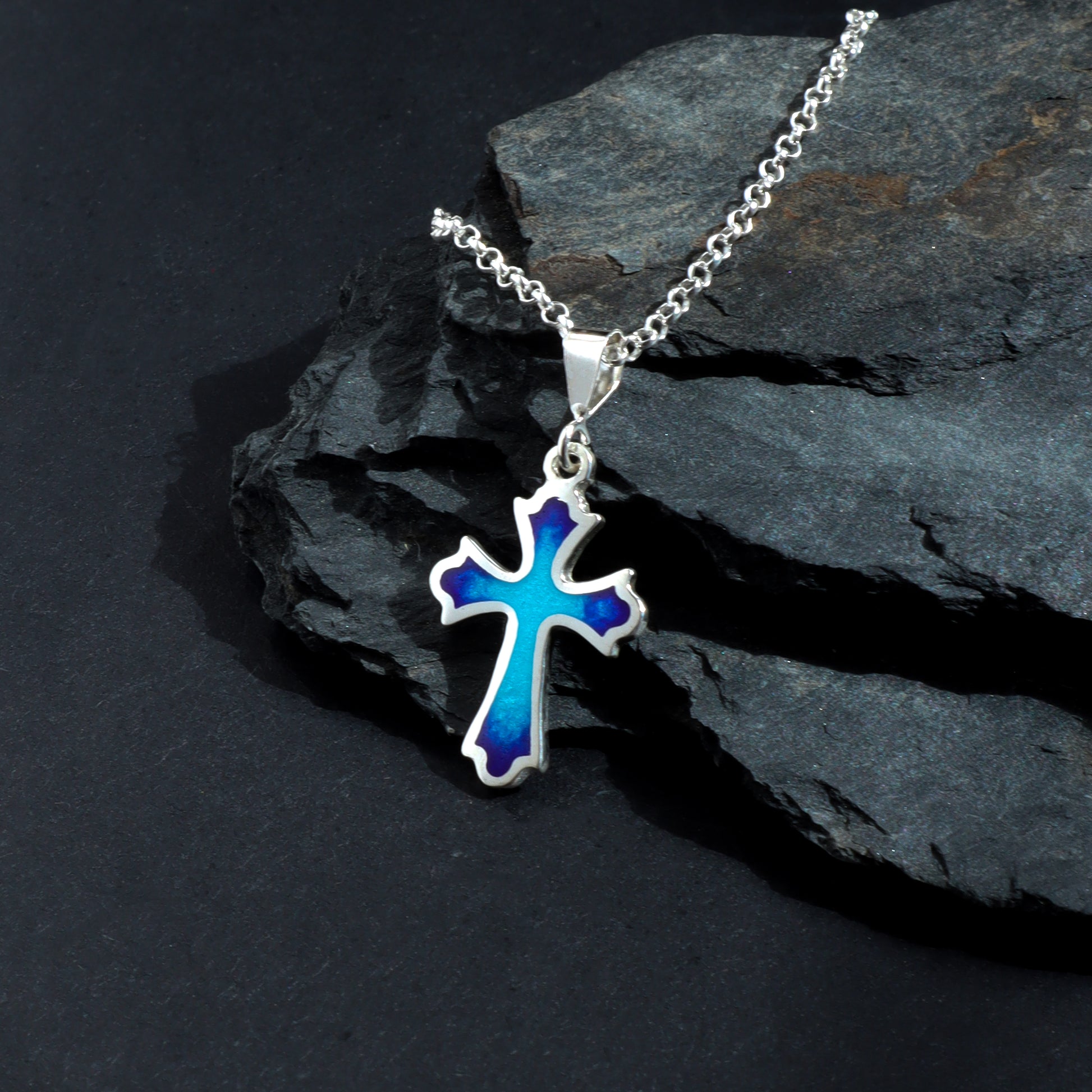 mens pendant cross, silver cross pendant