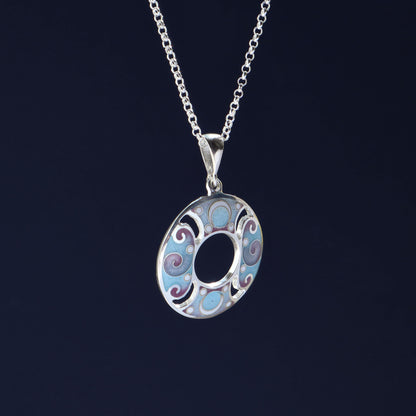 Round Cloisonne Necklace