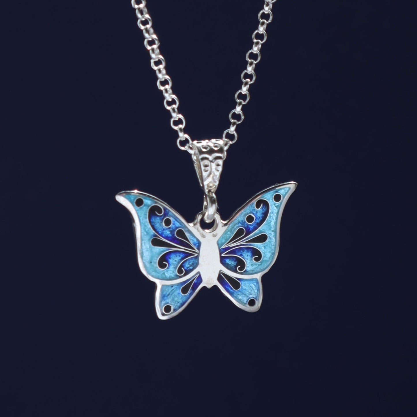 butterfly jewelry, sterling silver pendant