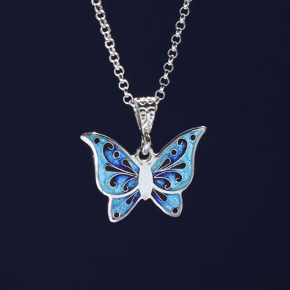 butterfly jewelry, sterling silver pendant