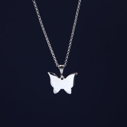 sterling silver butterfly pendant