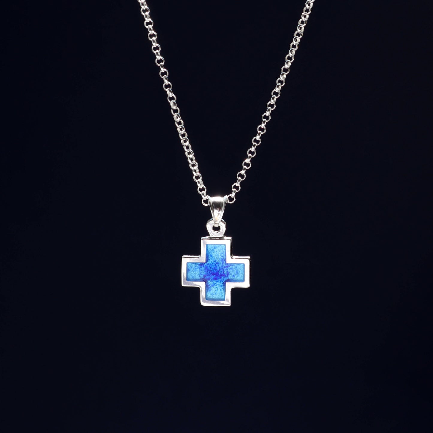 cross necklace for men, silver cross necklace