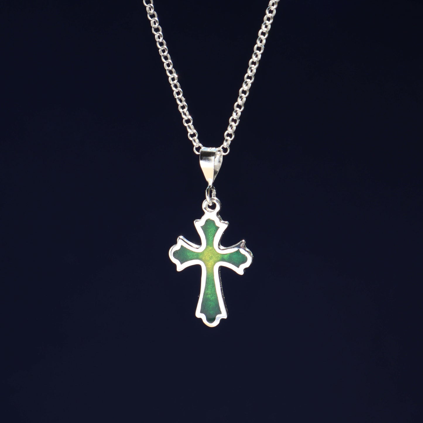 enamel silver cross, mens silver cross pendant