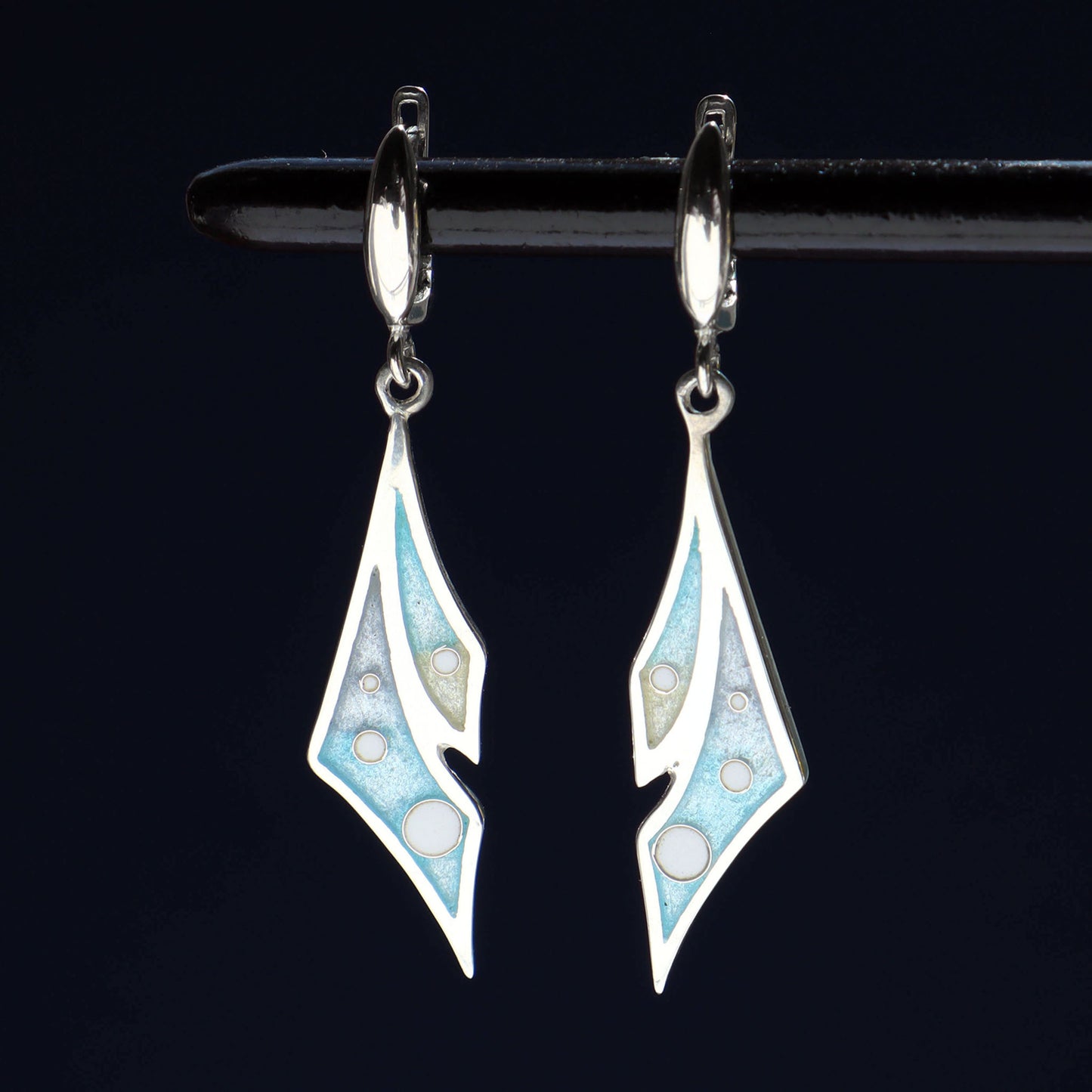 modern cloisonne earrings
