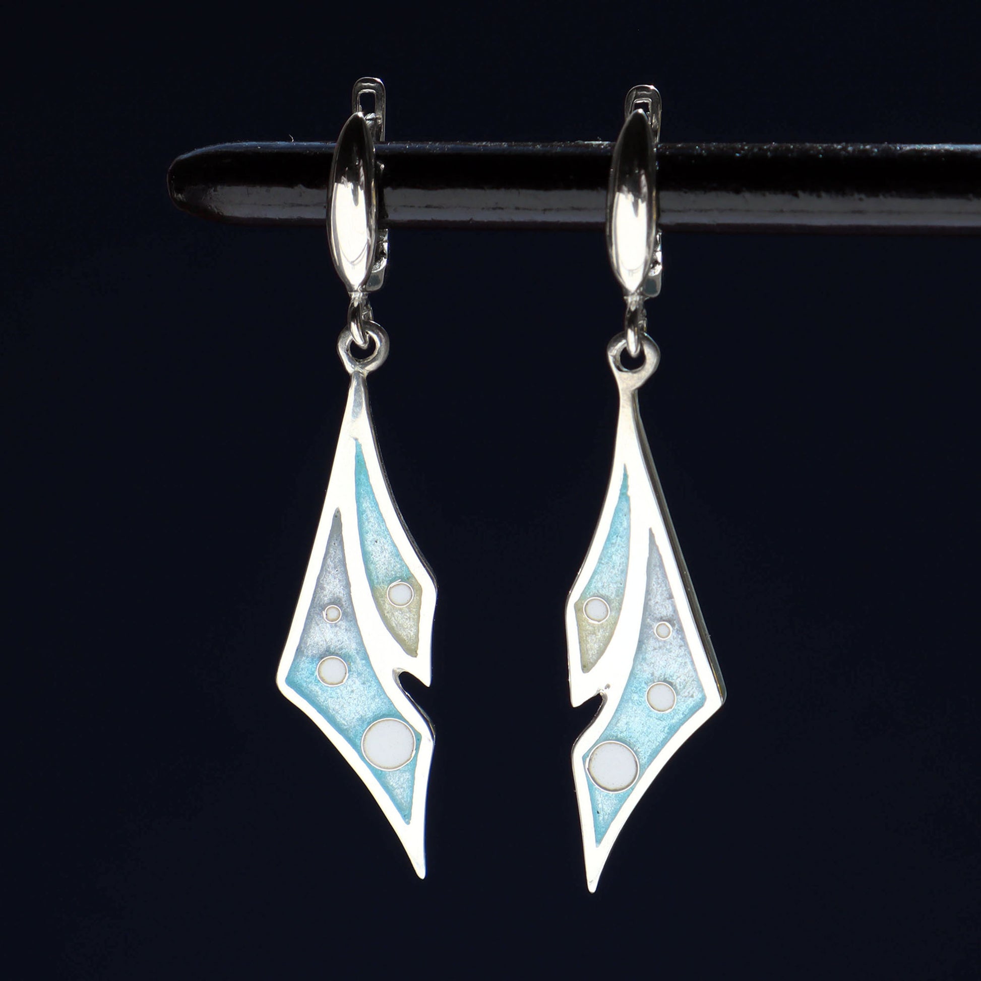 modern cloisonne earrings
