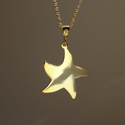 Gold Starfish Necklace