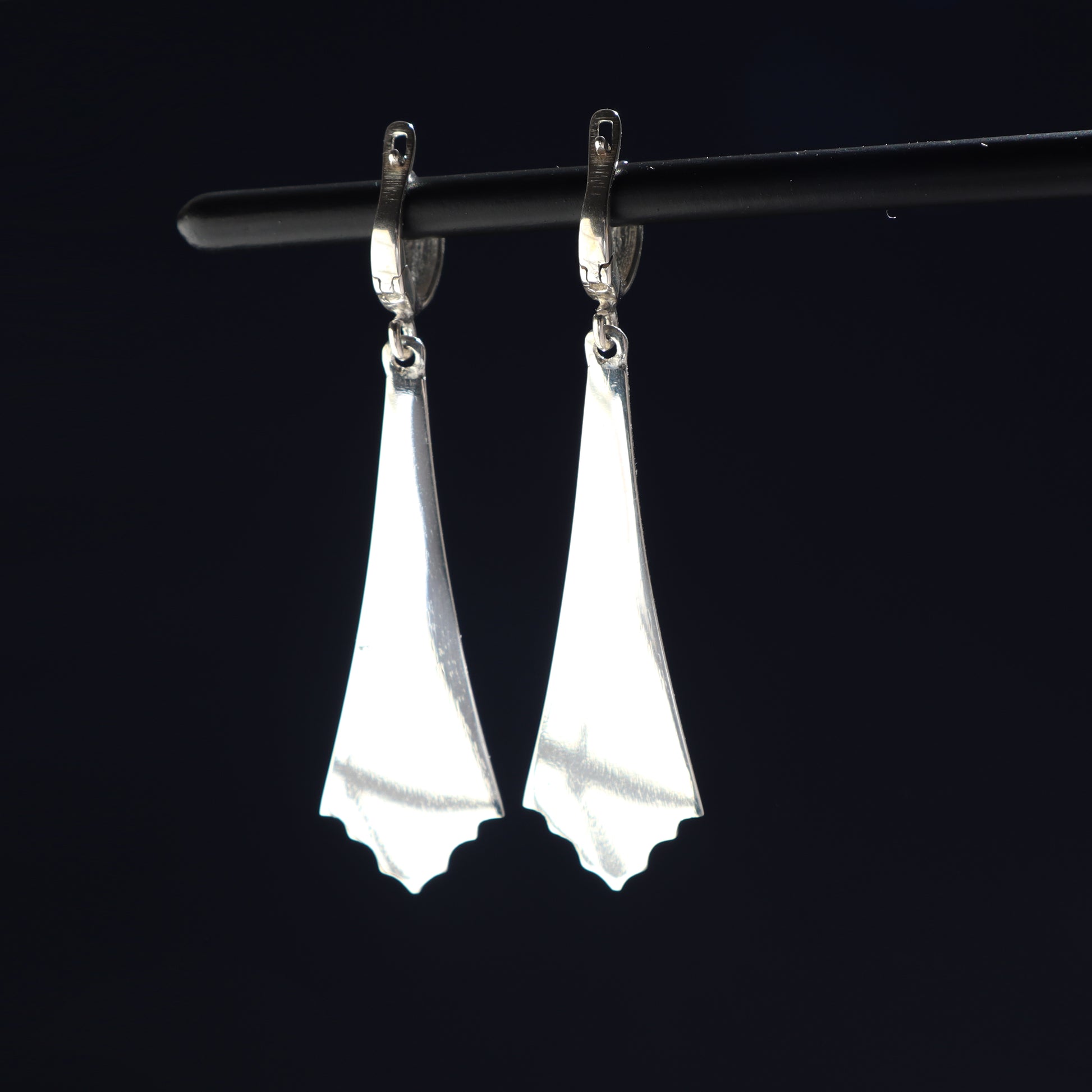 handmade sterling silver earrings, hot enamel