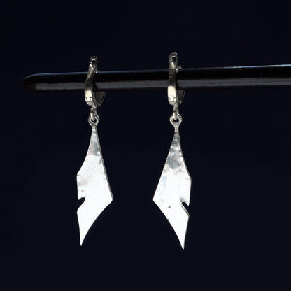 Modern Silver Cloisonne Earrings
